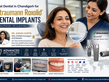 Best dentist in Chandigarh for Straumann Roxolid implants