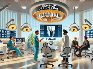 Same-Day All-on-4 Dental Implants in Punjab: Teeth in a Day for NRIs