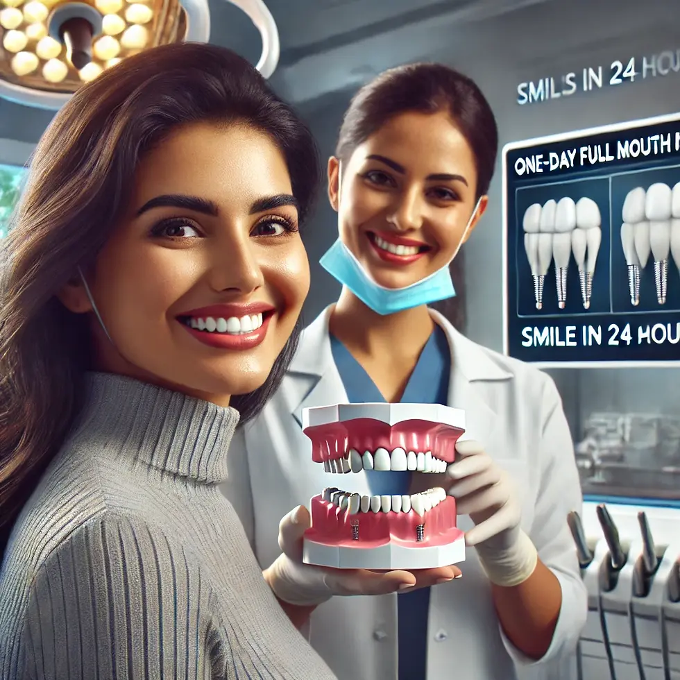 One -Day full mouth implants in Chandigarh 