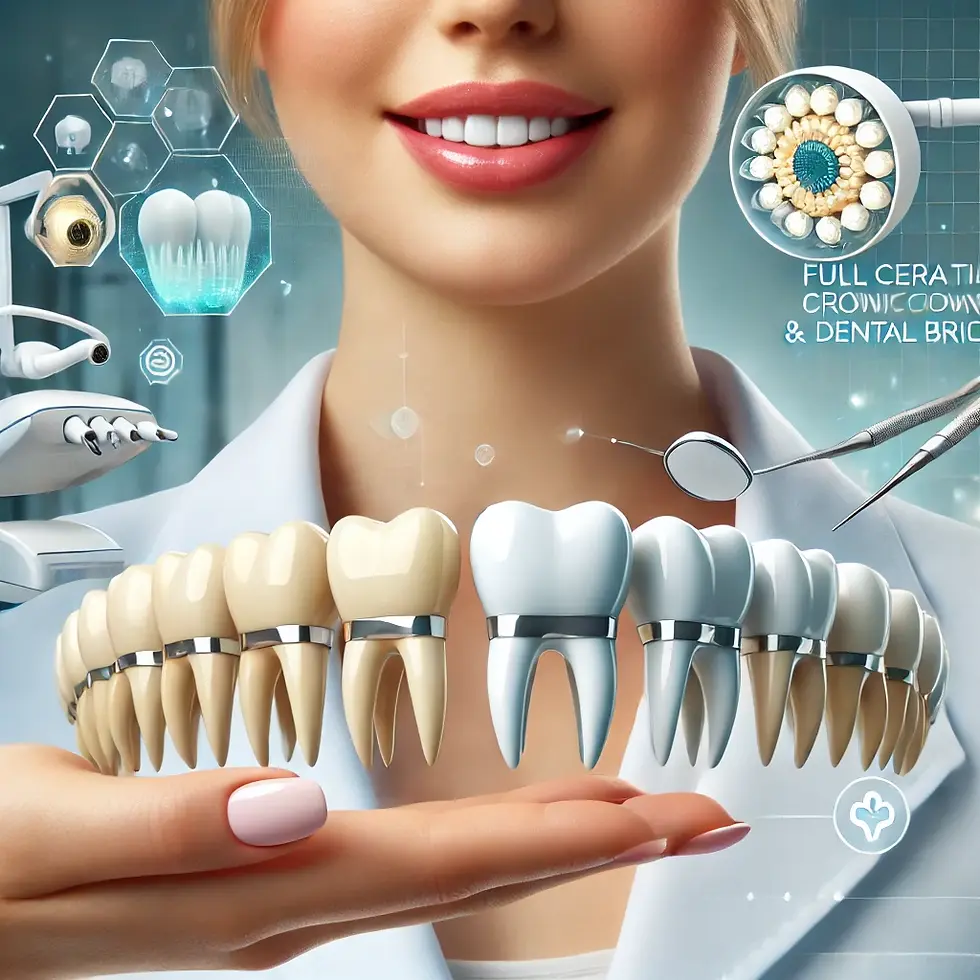 Full ceramic crowns and dental bridges in Chandigarh