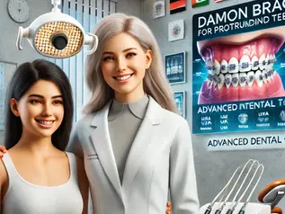 Damon braces in Chandigarh for protruded teeth