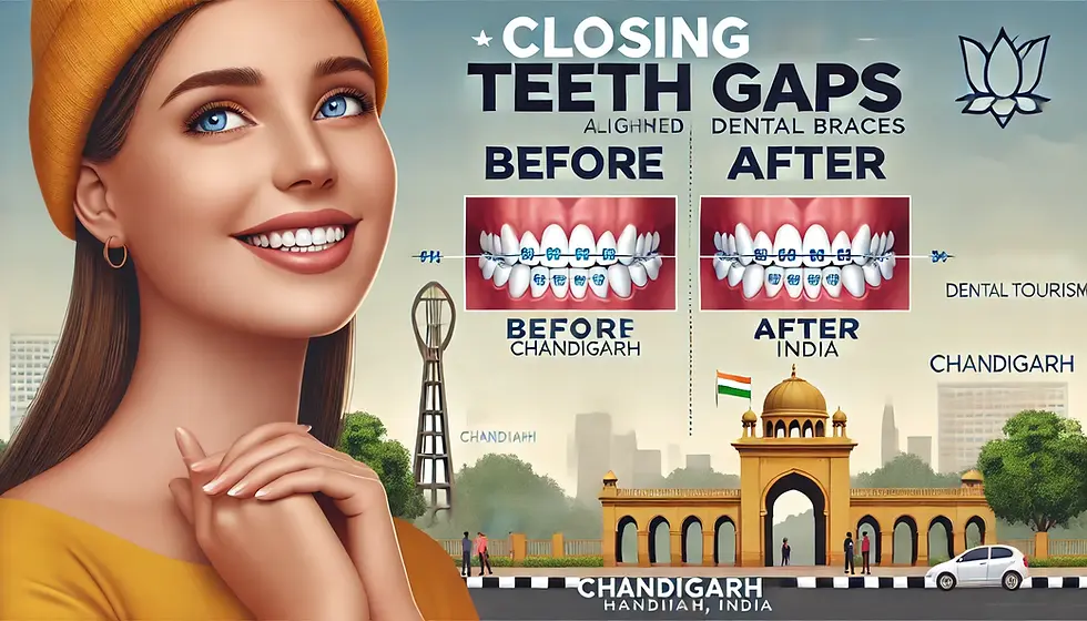 Treatment of teeth gaps in  Chandigarh