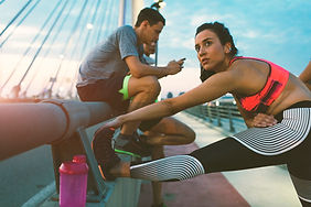 Stretching Before Marathon