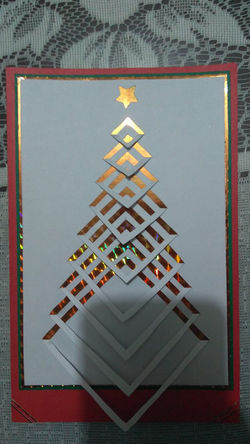 Tarjeta árbol de navidad