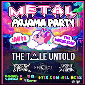 Fiesta de pijamas de metal