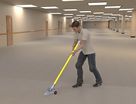 Stand up cutting with the Premier Carpet cutter