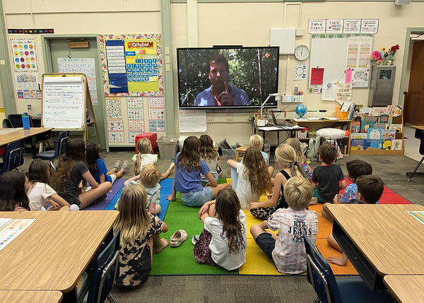 Leerlingen van Dutch School Silicon Valley in de klas