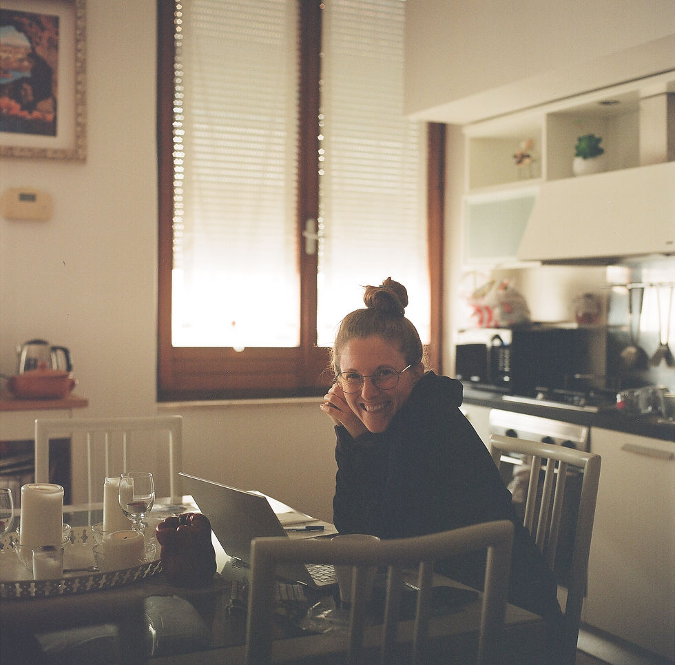 a 120mm film portrait of Christy Sommers in Catania, Sicily