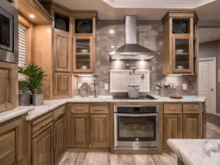 Redman Homes Kitchen. Custom Built Mobile and Modular Homes from Manufacturers like Redman Homes, Clayton Homes and Champion Homes. Custom built for Turnkey Communities properties. 