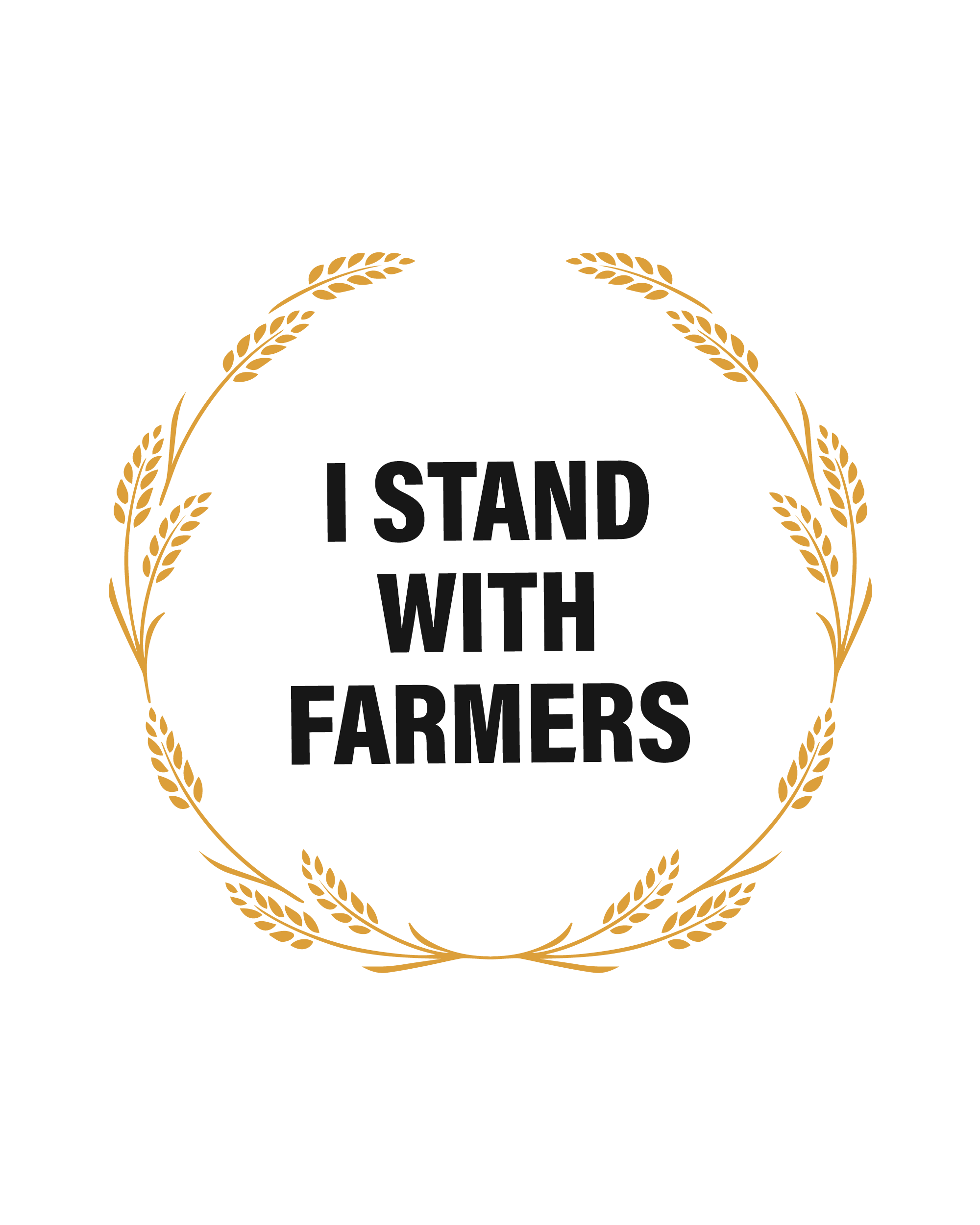 I Stand With Farmers Poster Esskaurdesign Our farmer community is the lifeblood of this nation and i am confident that a peaceful resolution will be reached soon 🇮🇳 #indiatogether. i stand with farmers poster esskaurdesign