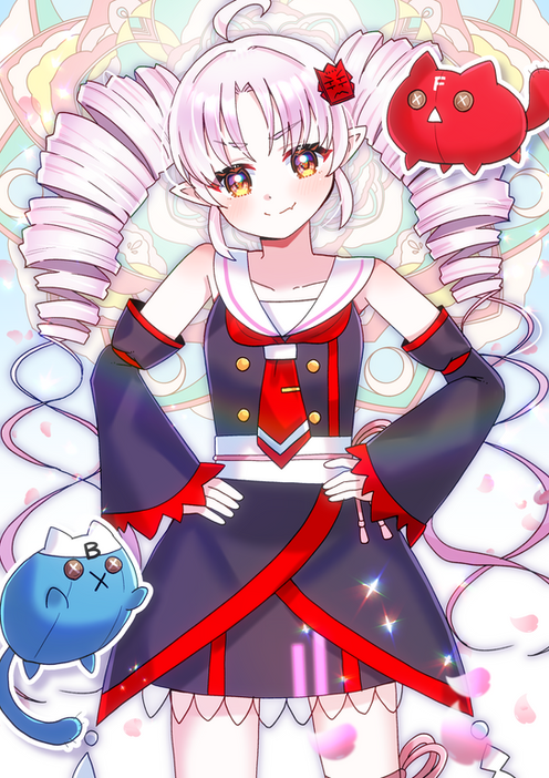 紅冨台寺様　ついなちゃん御朱印イラスト