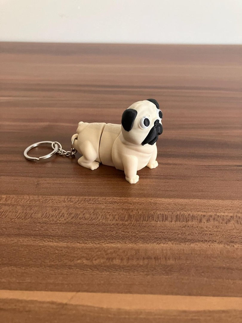 Pug Anahtarlık