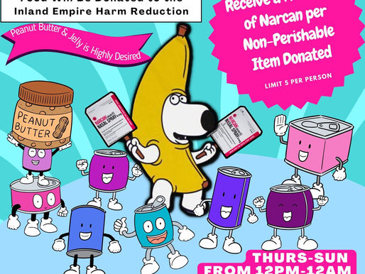 Food Drive at Joshua Tree Music Festival: Food 4 Narcan