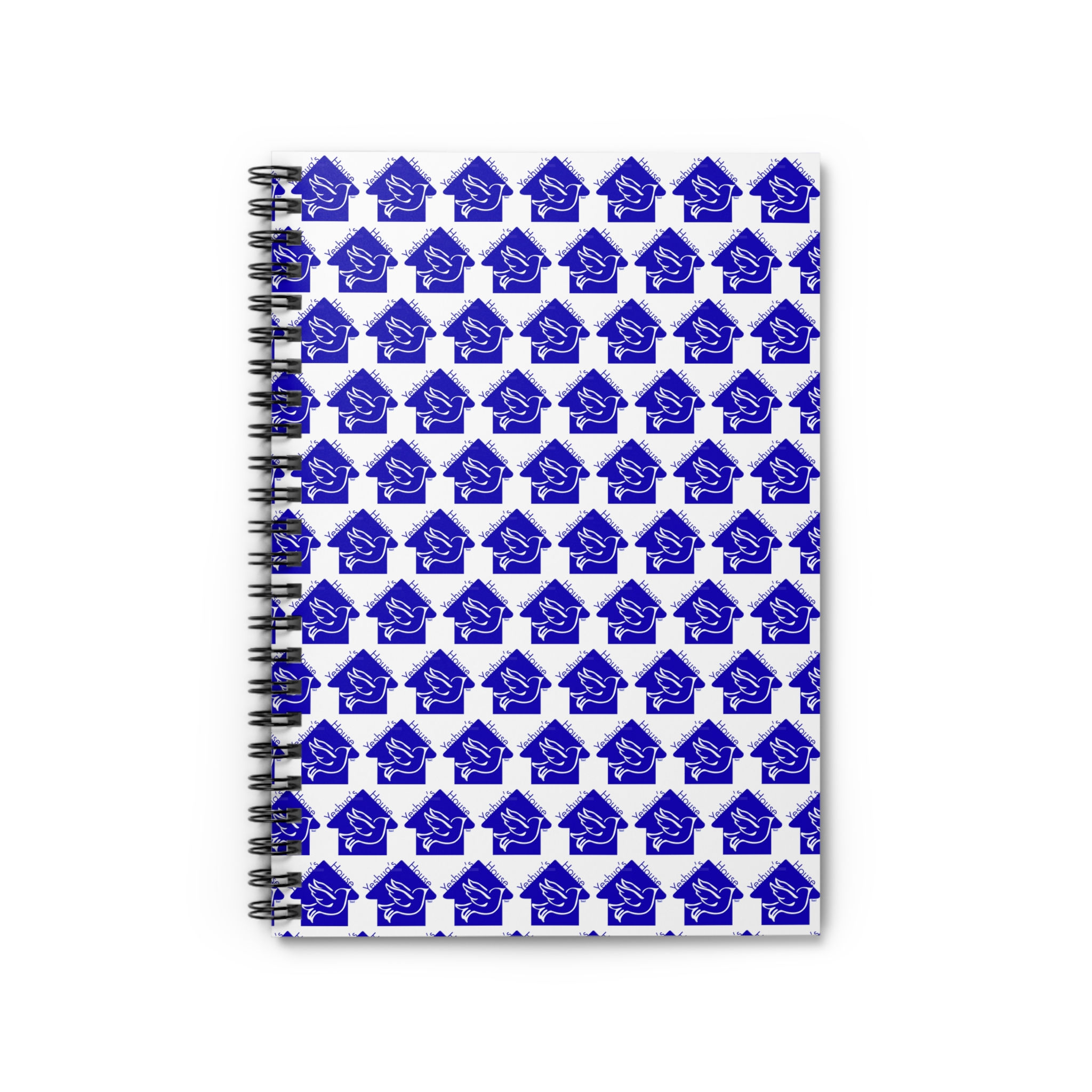 Yeshua's House Dove House Pattern Spiral Notebook