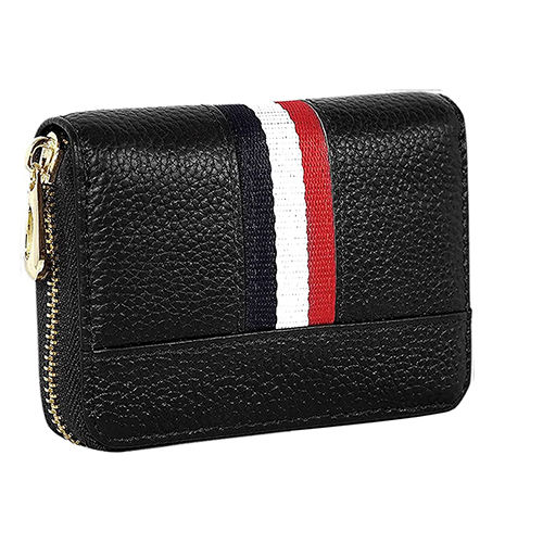 Stealodeal Black Debit/Credit Leather 12 Slot Card holder Wallet