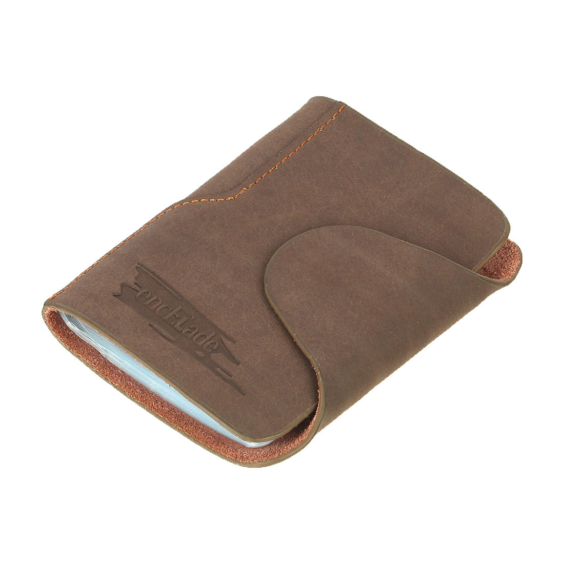 Encelade Brown Leather 20 Slot Card Holder