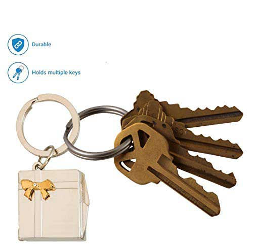 Thumbnail: Stealodeal Photo Frame Silver Metal Key ring key chain for bike car