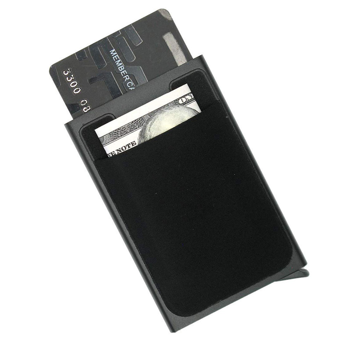 Stealodeal Black Automatic Pop-Up Money Keeping Card holder