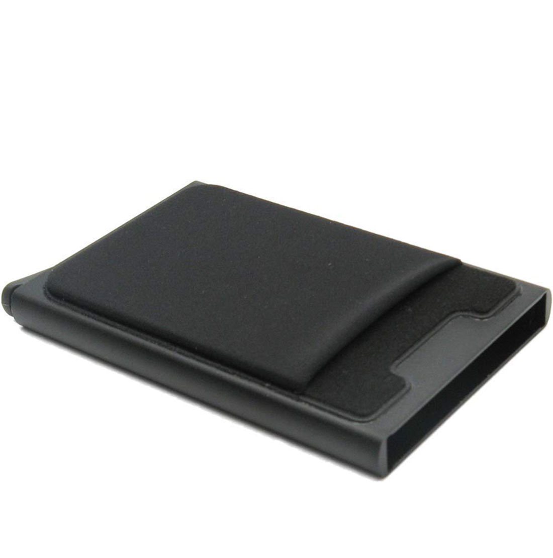 StealODeal Black Case With Elasticity Back Pocket ID Credit Cards Case