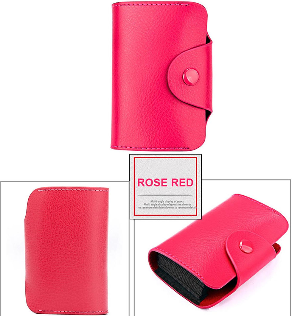 Thumbnail: Stealodeal Pink Debit/Credit Leather 15 Slot Card holder Wallet