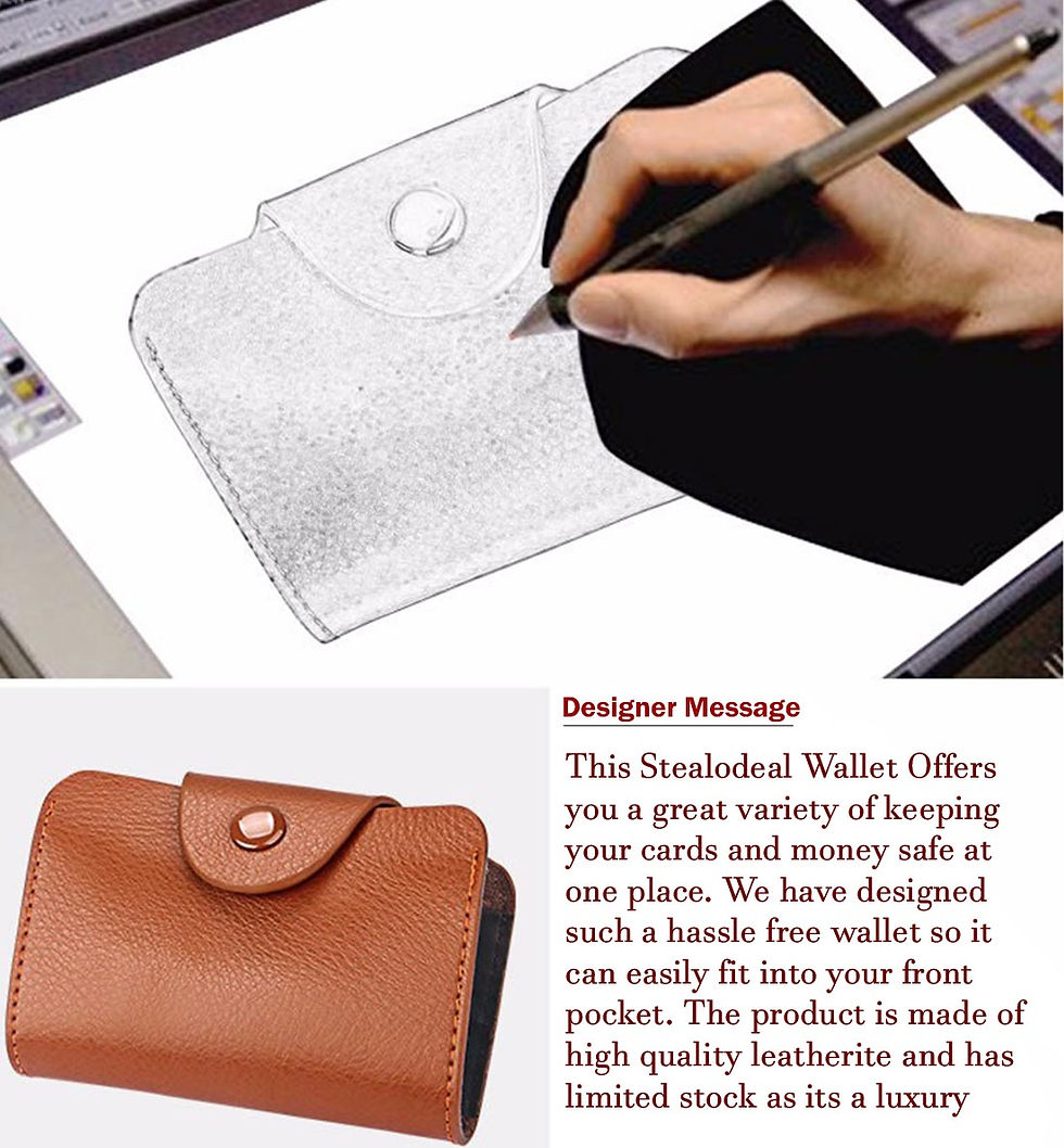 Thumbnail: Stealodeal Brown Debit/Credit Leather 15 Slot Card holder Wallet