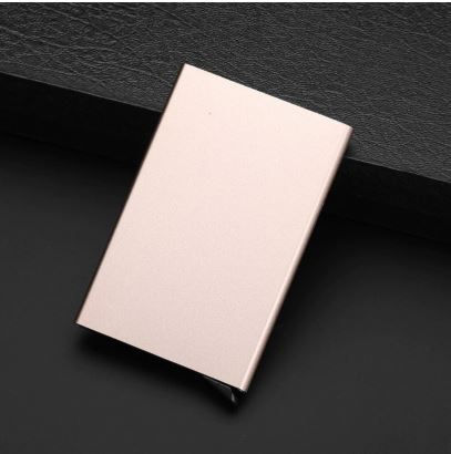 थंबनेल: StealODeal Gold Automatic Pop Up Slim Aluminium Cash & Cards 6 Card Holder (Set)