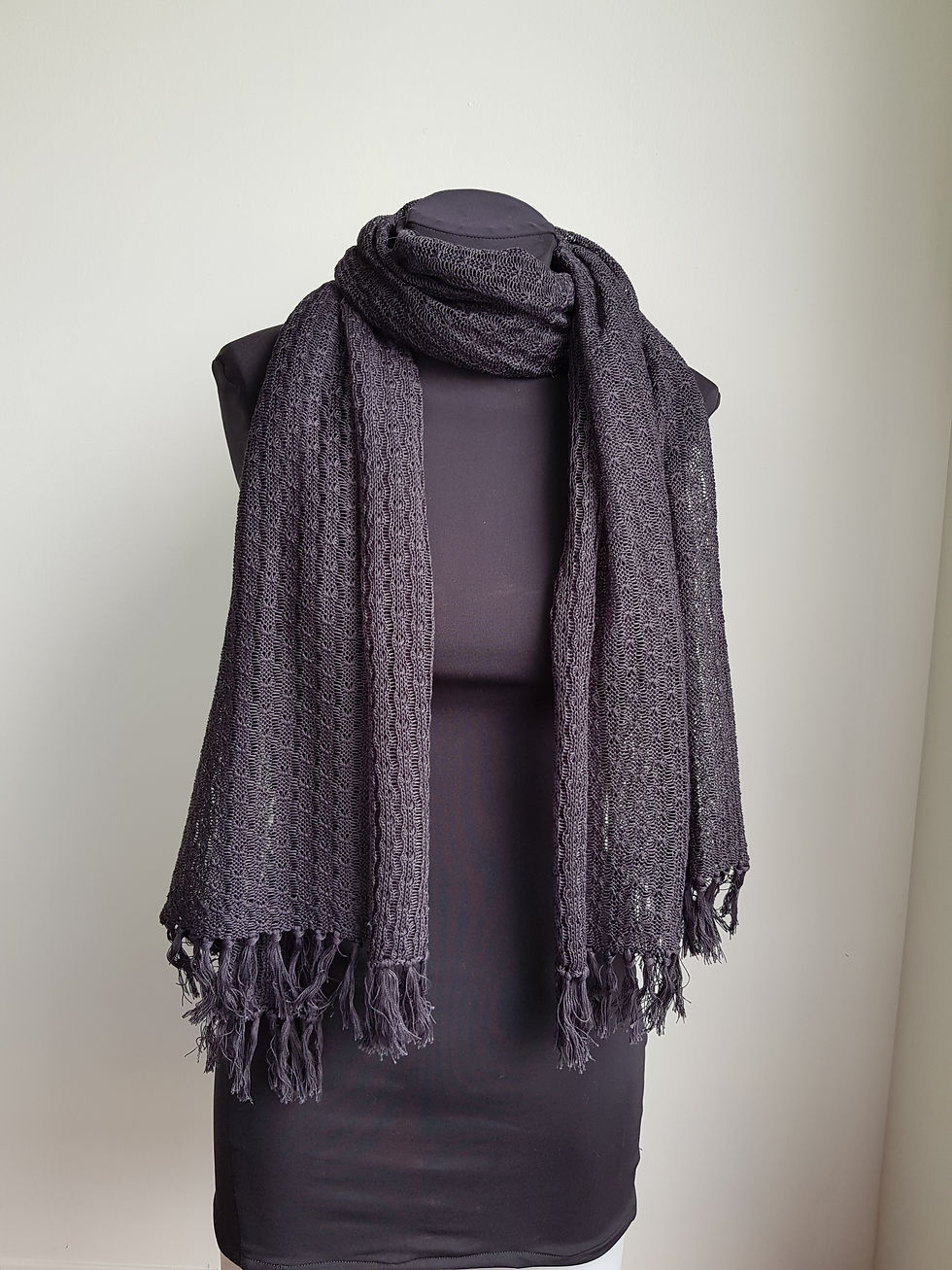 Thumbnail: Spring Fringed Cotton Scarf/shawl