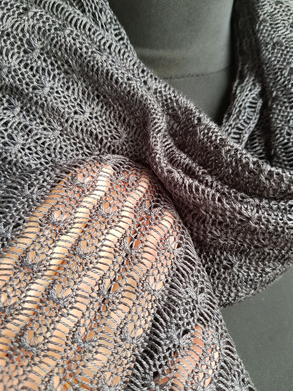 Thumbnail: Spring Fringed Cotton Scarf/shawl