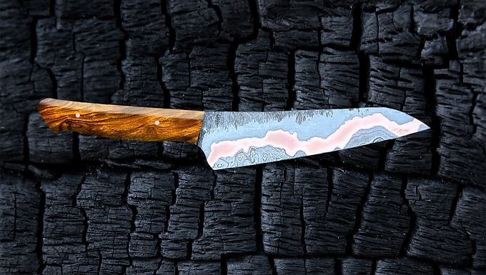 Copper-mascus Kitchen Utility Knife in Ironwood