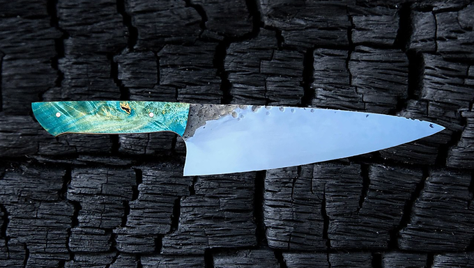 Western in Blue Box Elder Burl