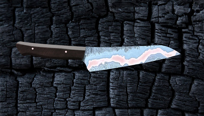 Copper-mascus Kitchen Utility Knife in Ebony