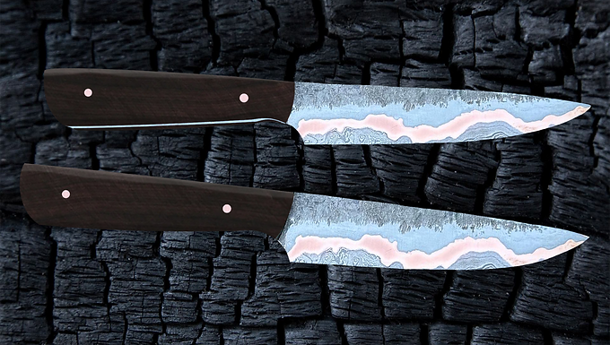 Copper-mascus Steak Knife Set in Ebony