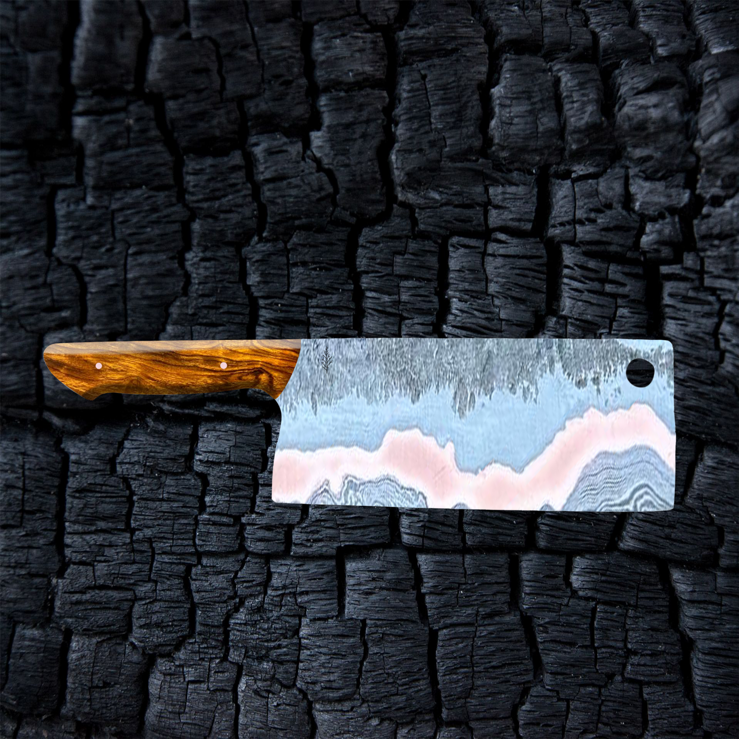 Copper-mascus Cleaver in Ironwood
