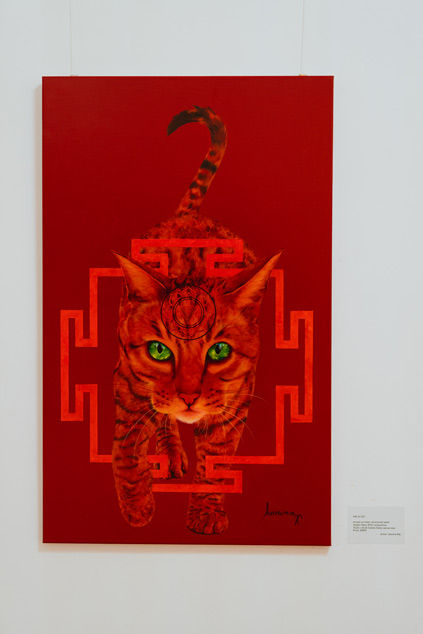 KALI's CAT- Giclée on canvas, 121,60 X 75,20cm