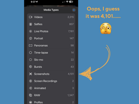 Get those screenshots off of your Apple Photos camera roll.
