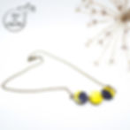 Collier cycle lunaire en cuir upcyclé par l'Atelier des Ombelles