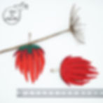 Miniature : boucles d'oreilles fleur de protea en cuir recyclé atelier des Ombelles
