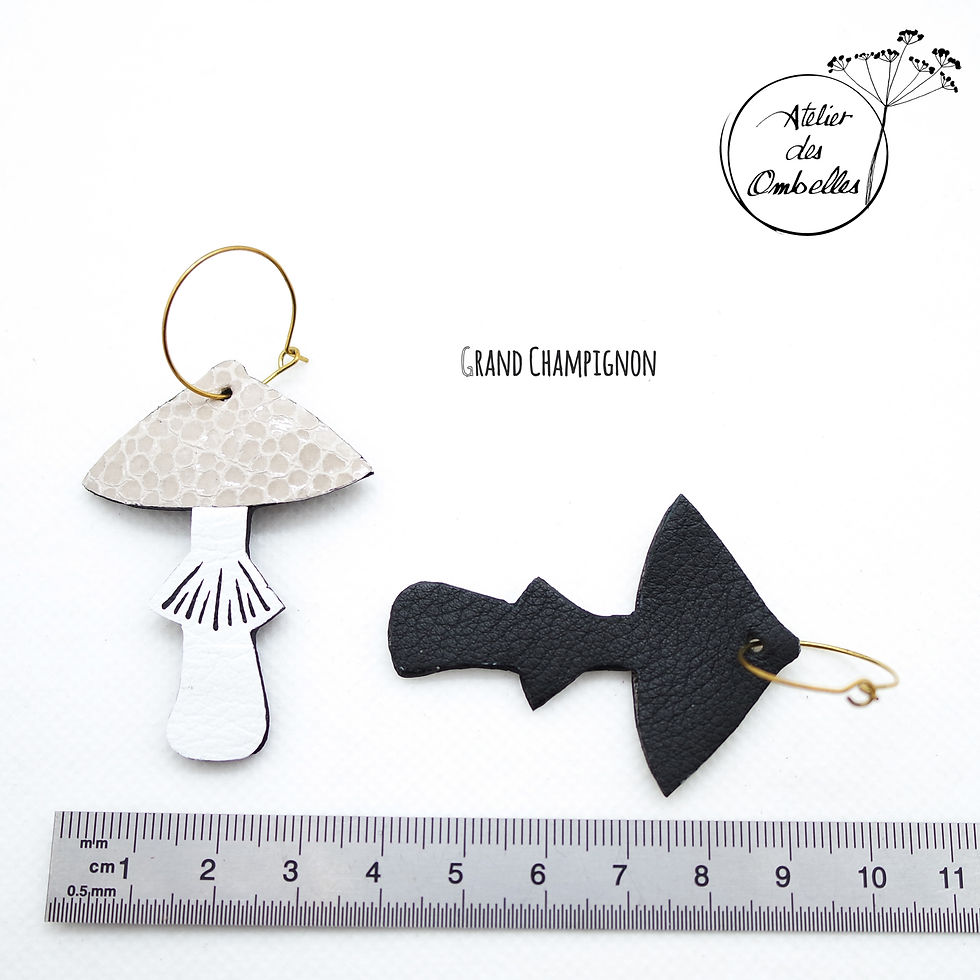Miniature : Boucles d'oreilles Champignons