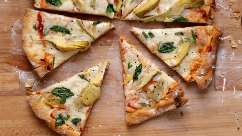 Färska kronärtskocka Pizza