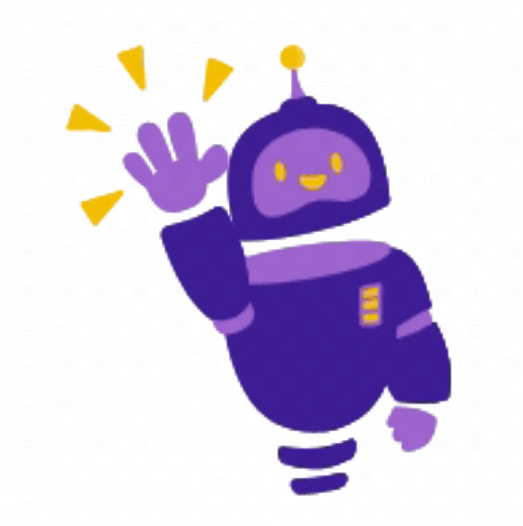 Animated icon representing smart waste technology in use