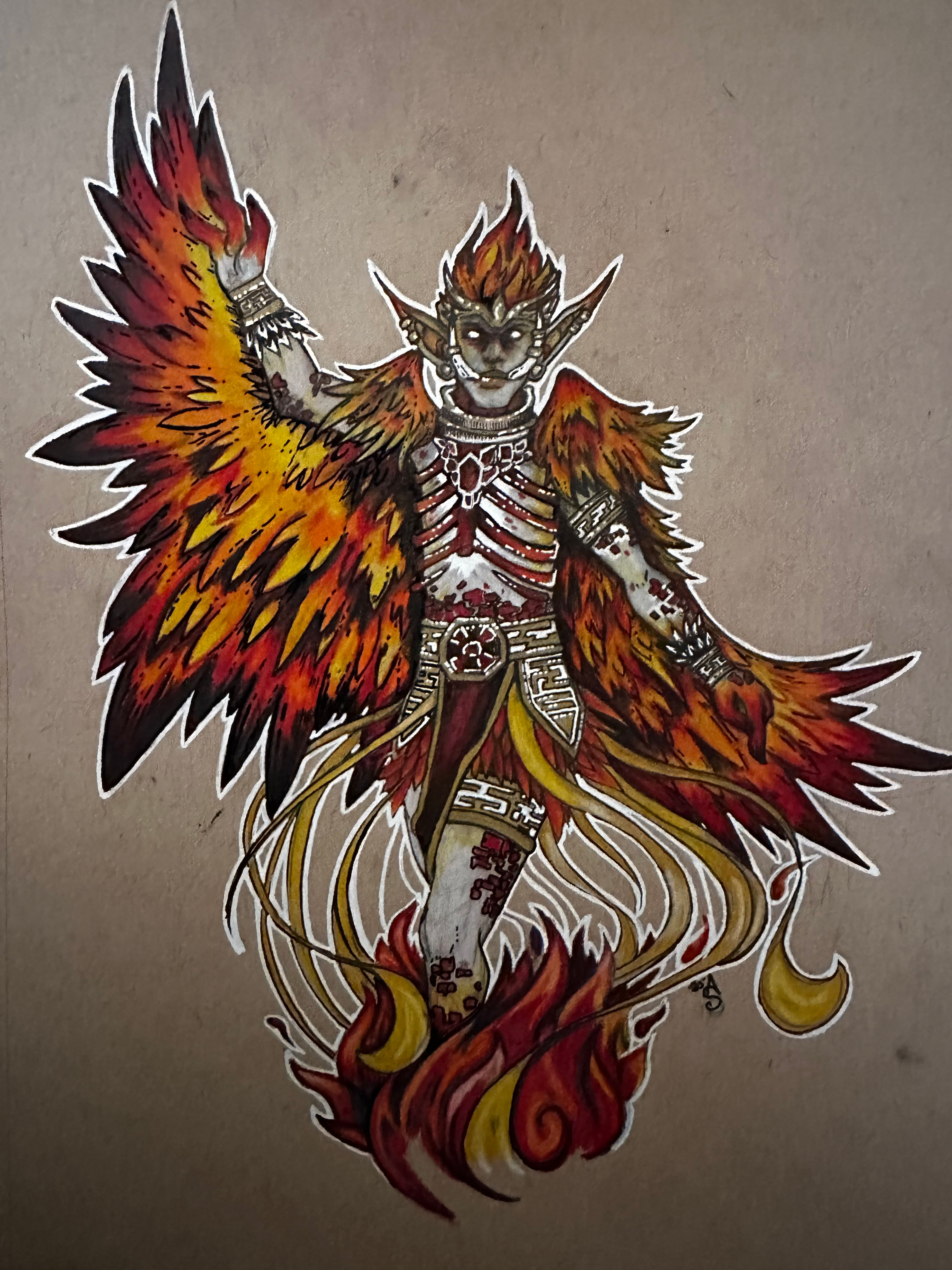 Hand-drawn Patron & Guide Portrait