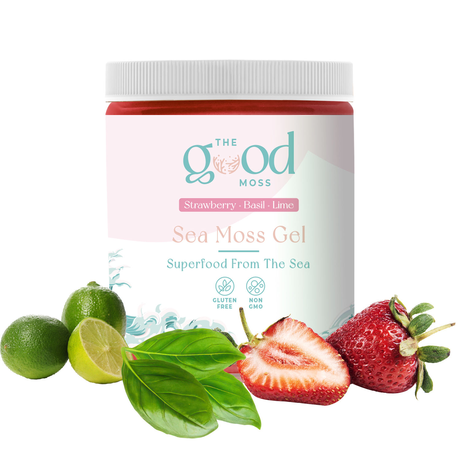 Sea Moss Gel - Strawberry Basil Lime