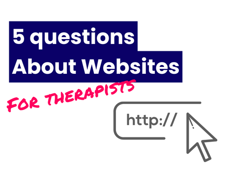 5 questions about websites for therapists [2025 update]