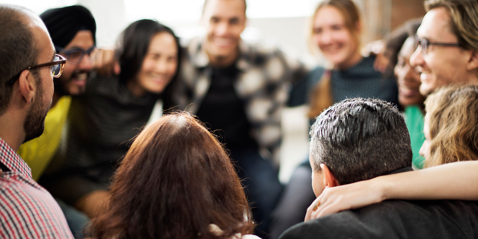 Group Gathering of people of various backgrounds and ages
