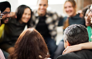 People in a circle.