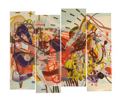 Prière Géopolitique (130x85 cm) POLYPTYQUE MOY