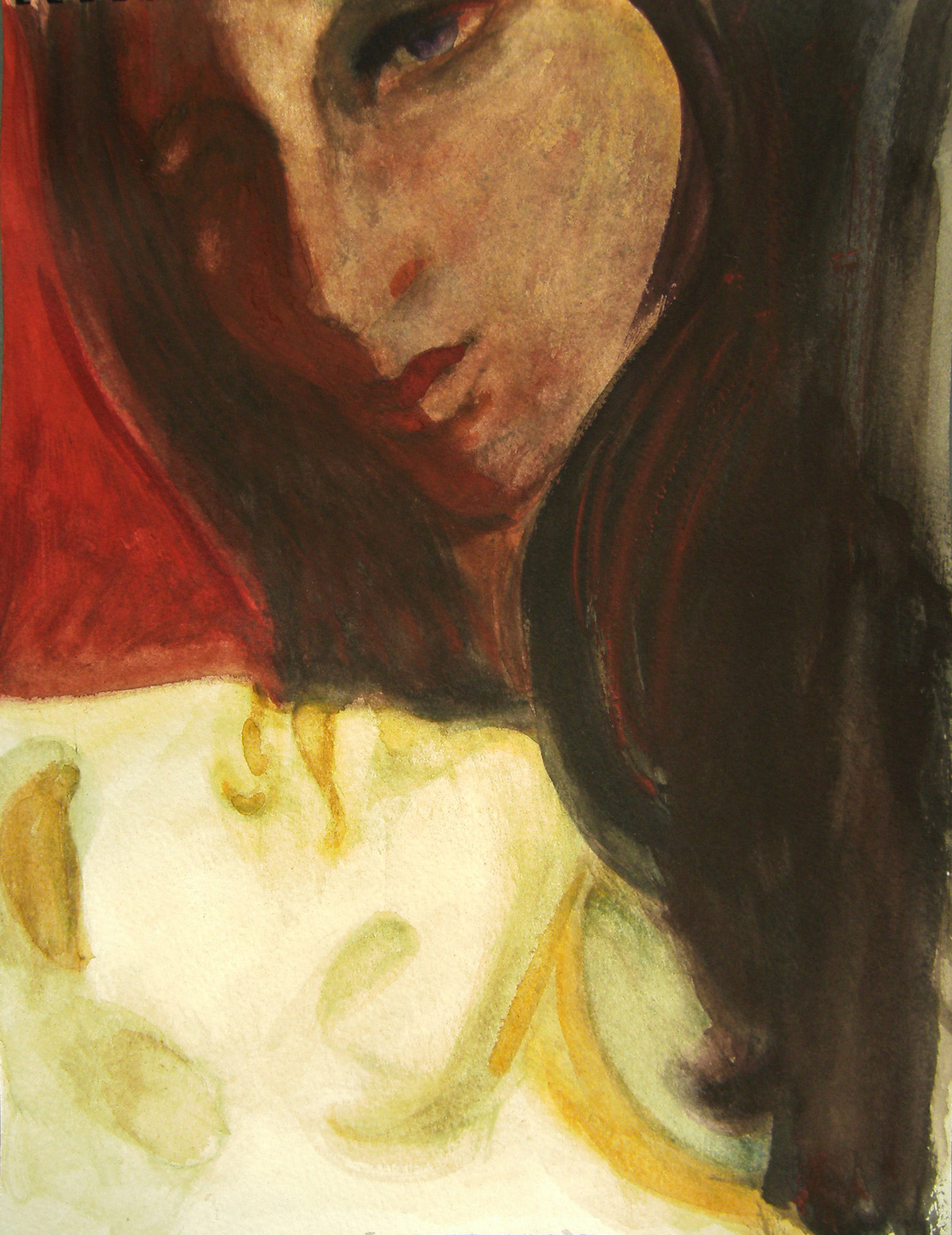 6- Version 1 24x32cm aquarelle
