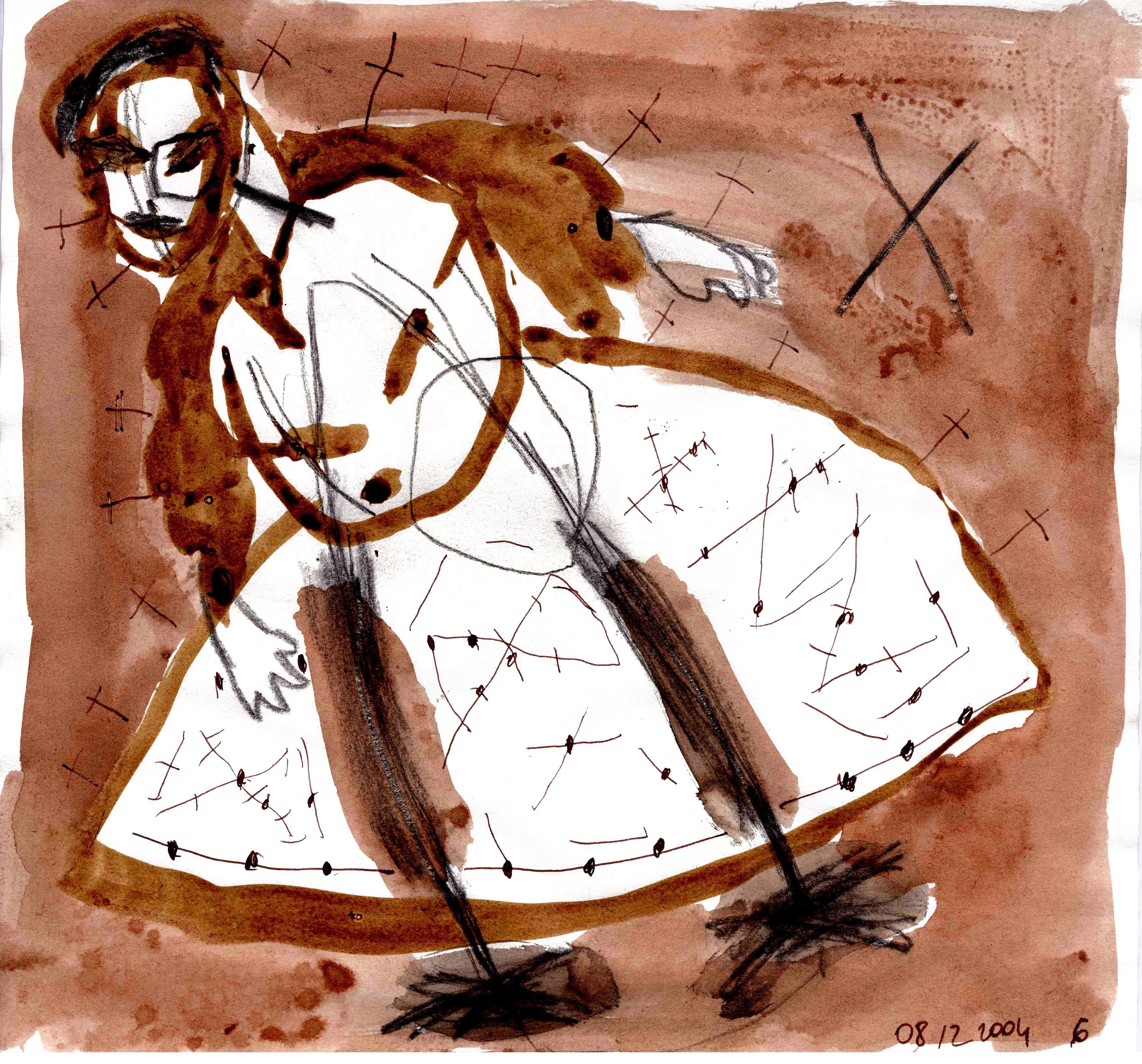 La_reine_mère_29x30cm_encres