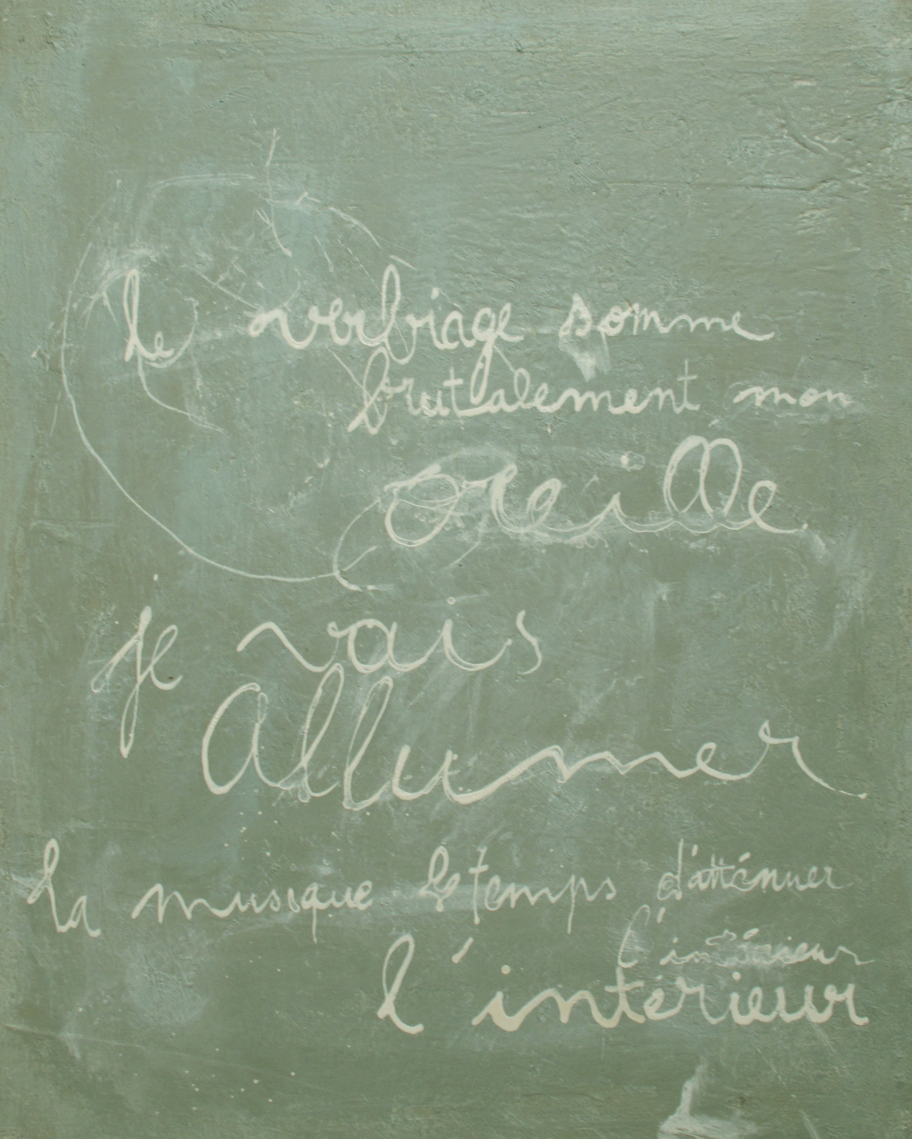Le verbiage 40x30cm Encre acrylique
