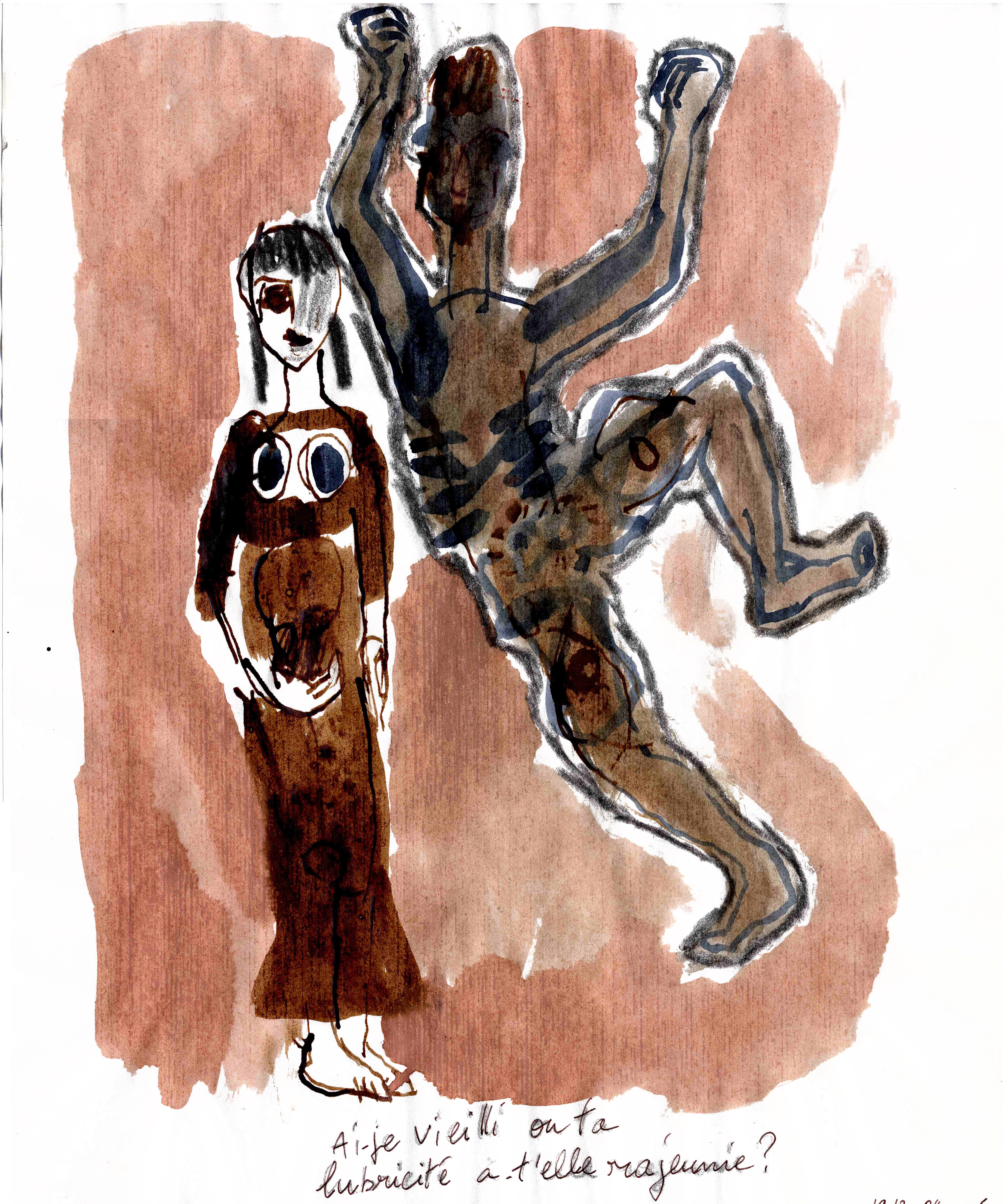 Ai-je vieili 37x45cm encre